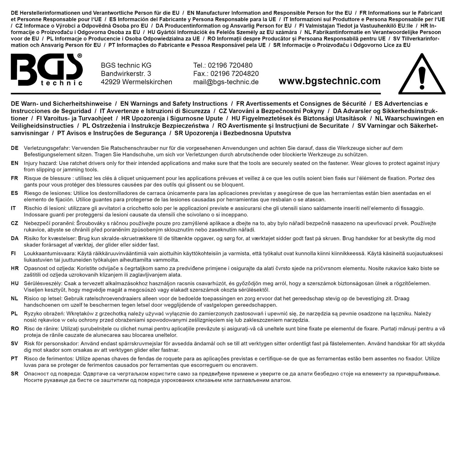 BGS 7652 Druckluft Ratschenschrauber 67,5 Nm Antrieb 12,5mm (1/2") Druckluft Ratsche