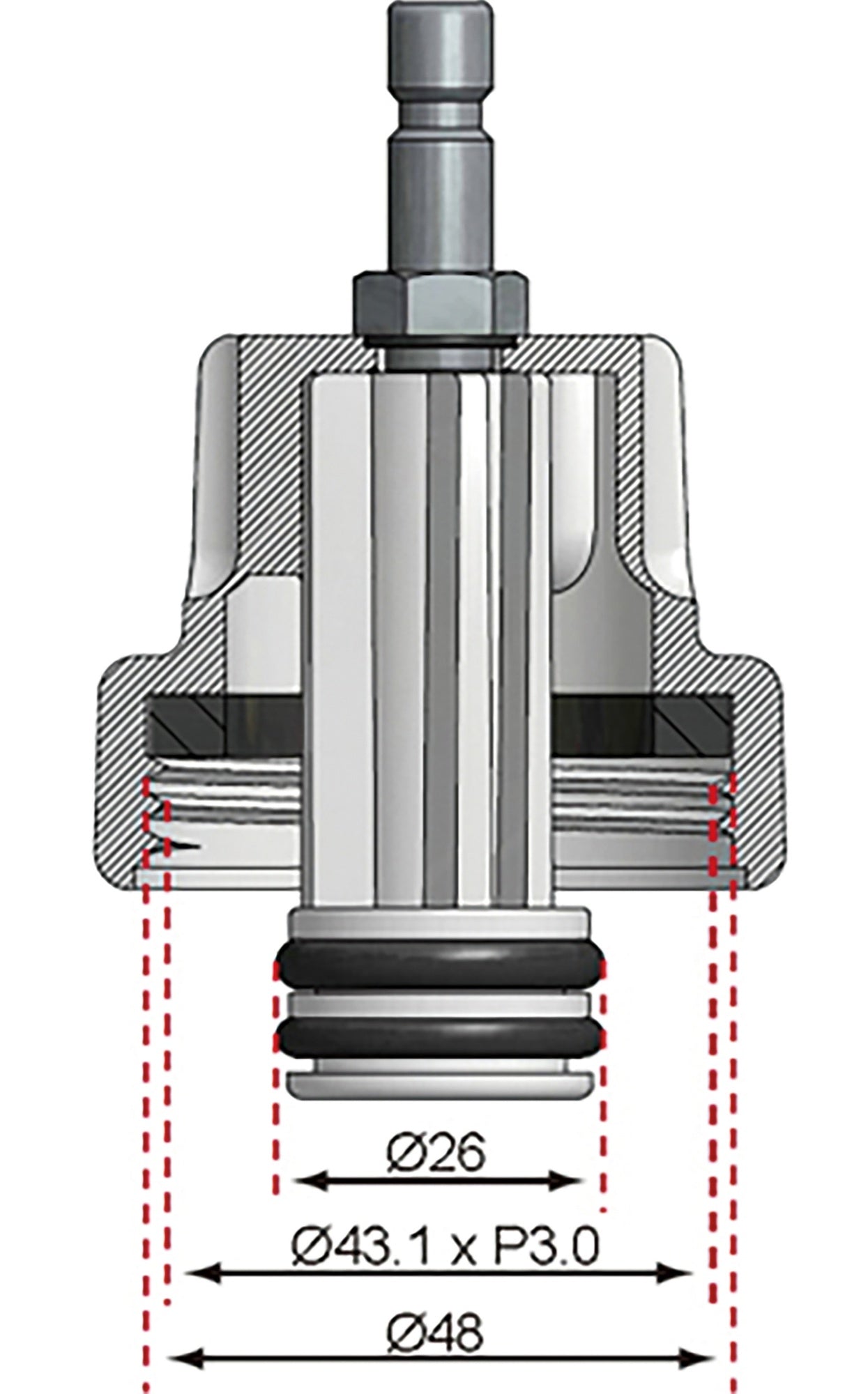 BGS 8027-7 Adapter Nummer 7 für Artikel 8027 8098 Alfa Romeo Citroën Fiat Mini Peugeot Renault Saab