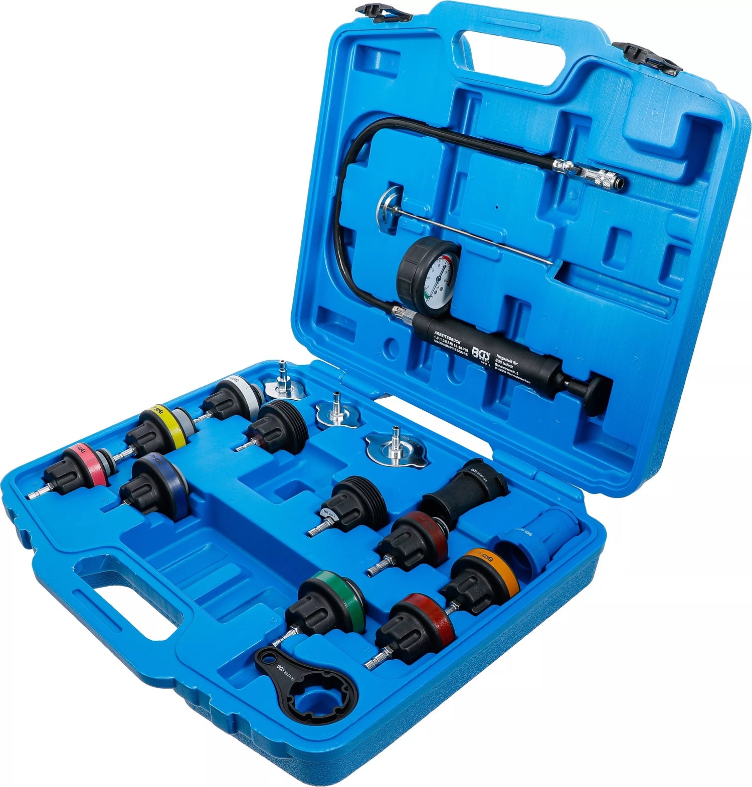 BGS 8027 Satz Kühlsystemtester Dichtigkeit Kühler Kühlwassersystem Abdrücksystem / Prüfgerät