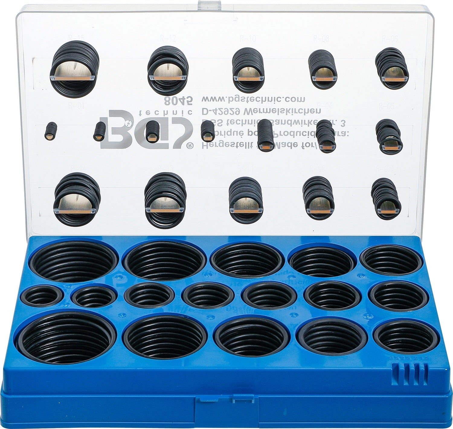 BGS 8045 Sortiment O-Ringe / Dichtungsringe 419 teilig, metrisch NBR