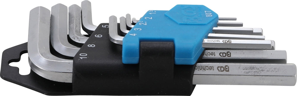 BGS 807 Satz Winkelschlüssel kurz Innensechskant 1,5 - 10mm 9 teilig