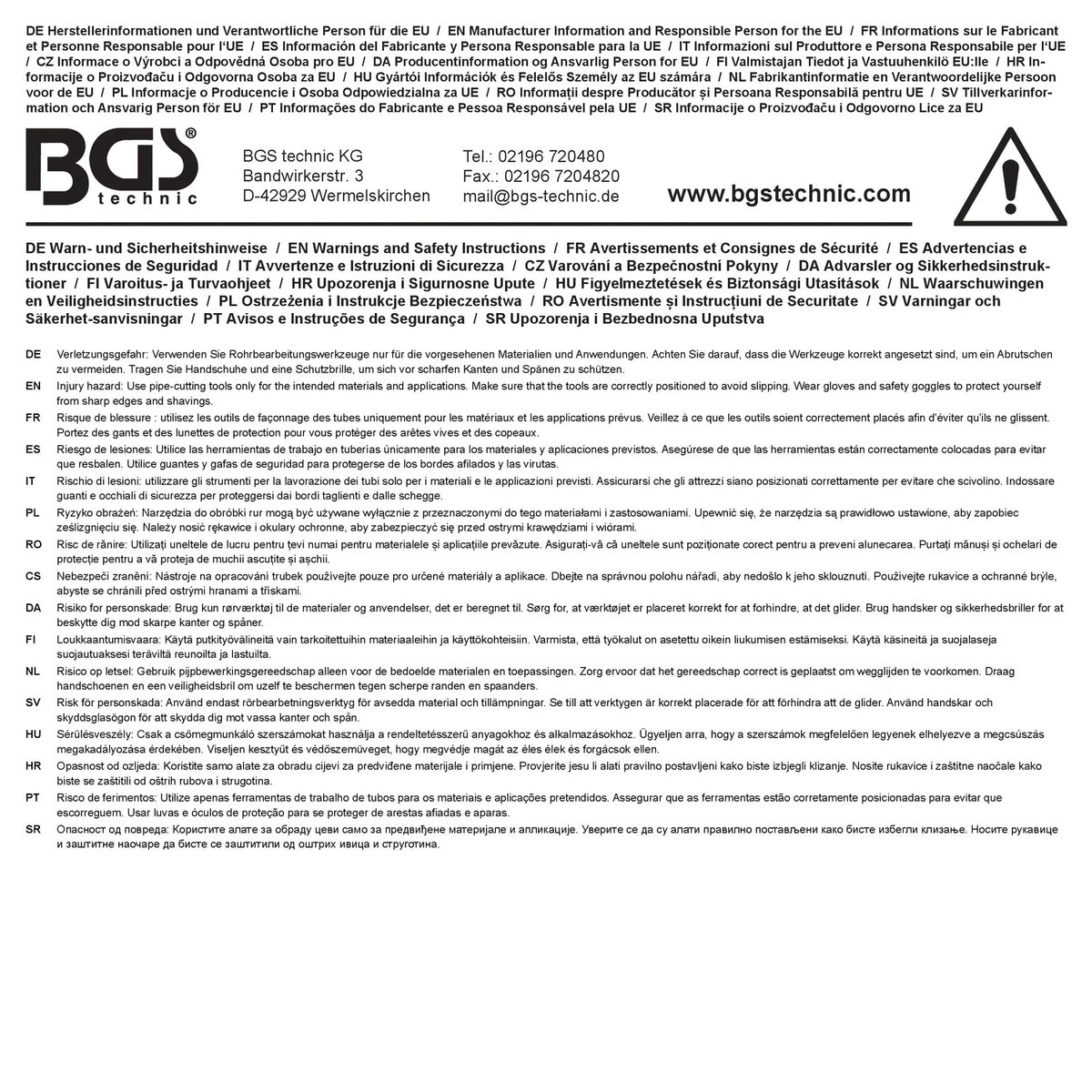 BGS 8328 Entgrater für Bohrungen Kanten und Löcher mit drehbarem Griff