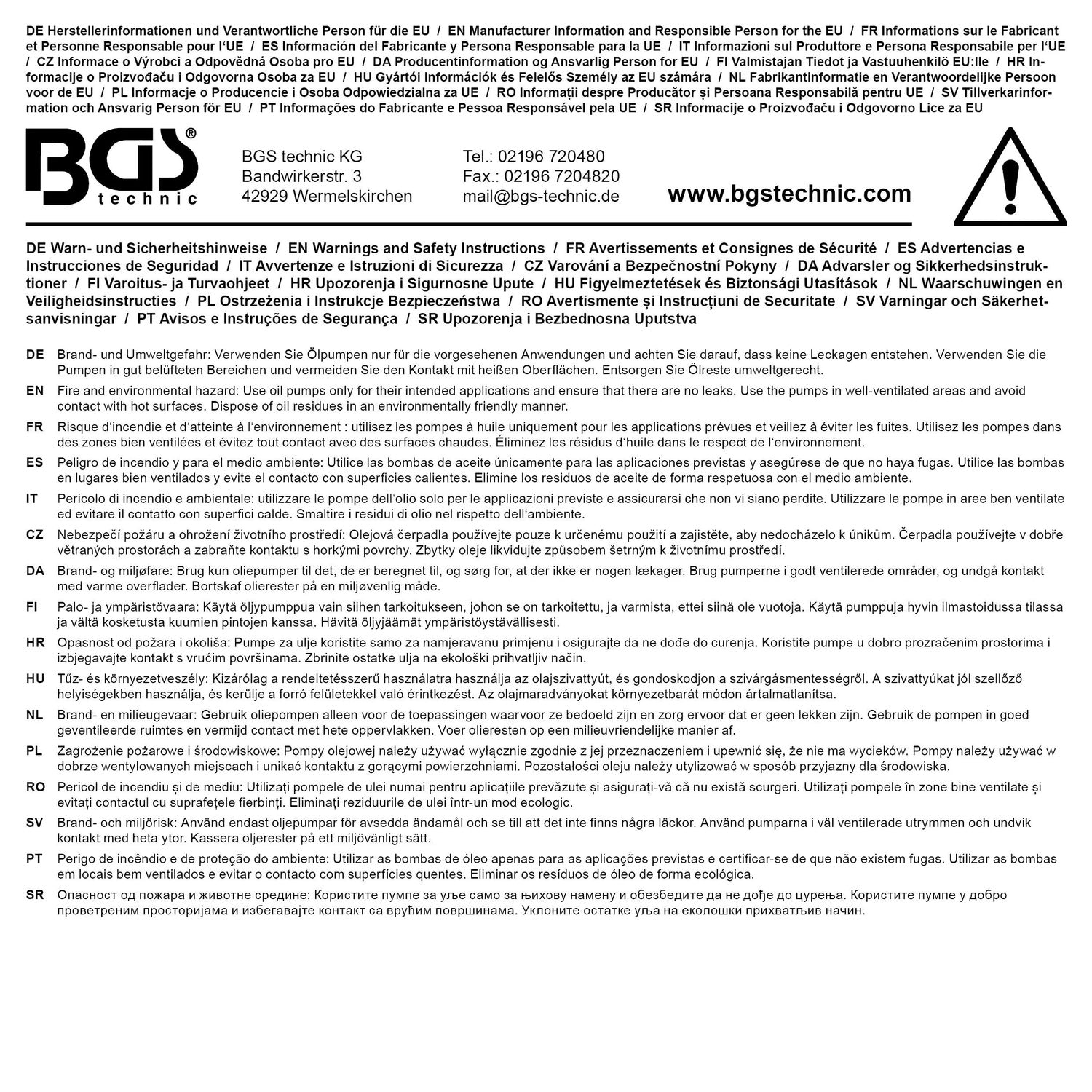 BGS 8345 Kurbel Fasspumpe max. 100cm Eintauchtiefe