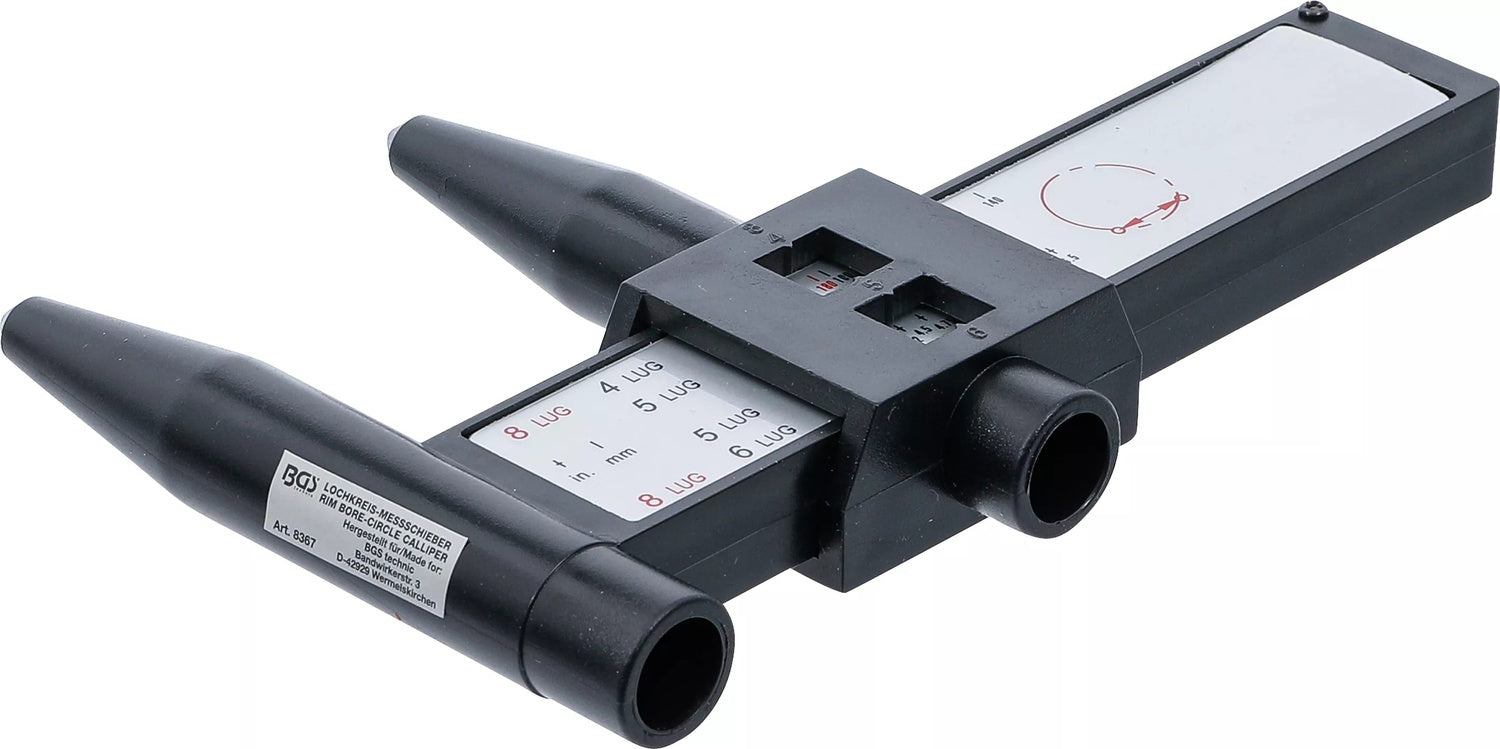 BGS 8367 Lochkreis Messschieber für Stahl- und Alufelgen