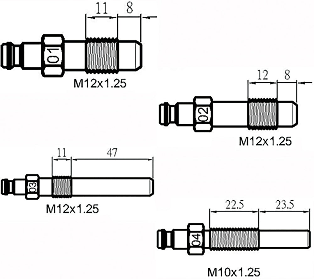 BGS 8400 Satz Kompressionstester für Benzinmotoren und Dieselmotoren