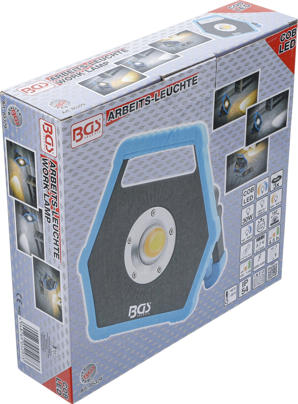 BGS 85329 COB-LED Arbeitsleuchte warmes und kaltes Licht 30W