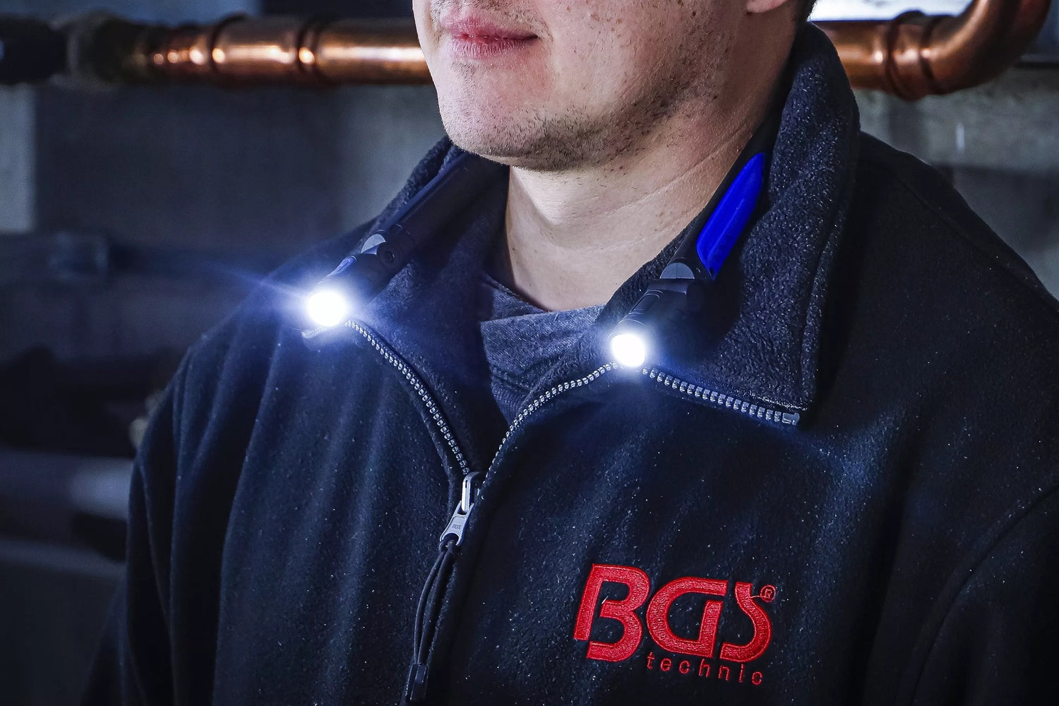 BGS 85353 COB LED Werkstatt Nackenleuchte Werkstattleuchte