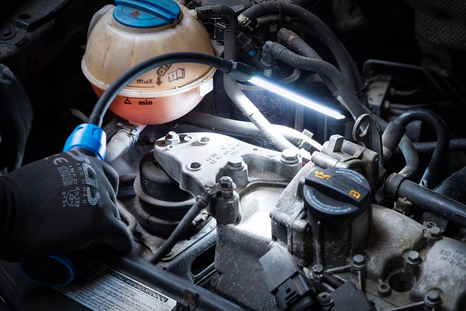 BGS 85354 COB LED Werkstatt Inspektionsleuchte mit Schwanenhals Werkstattleuchte 