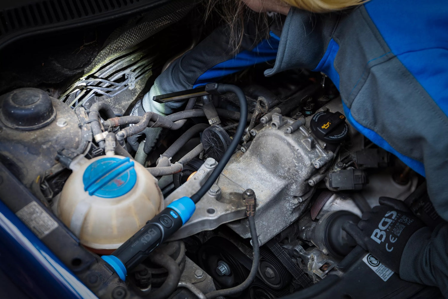 BGS 85354 COB LED Werkstatt Inspektionsleuchte mit Schwanenhals Werkstattleuchte 