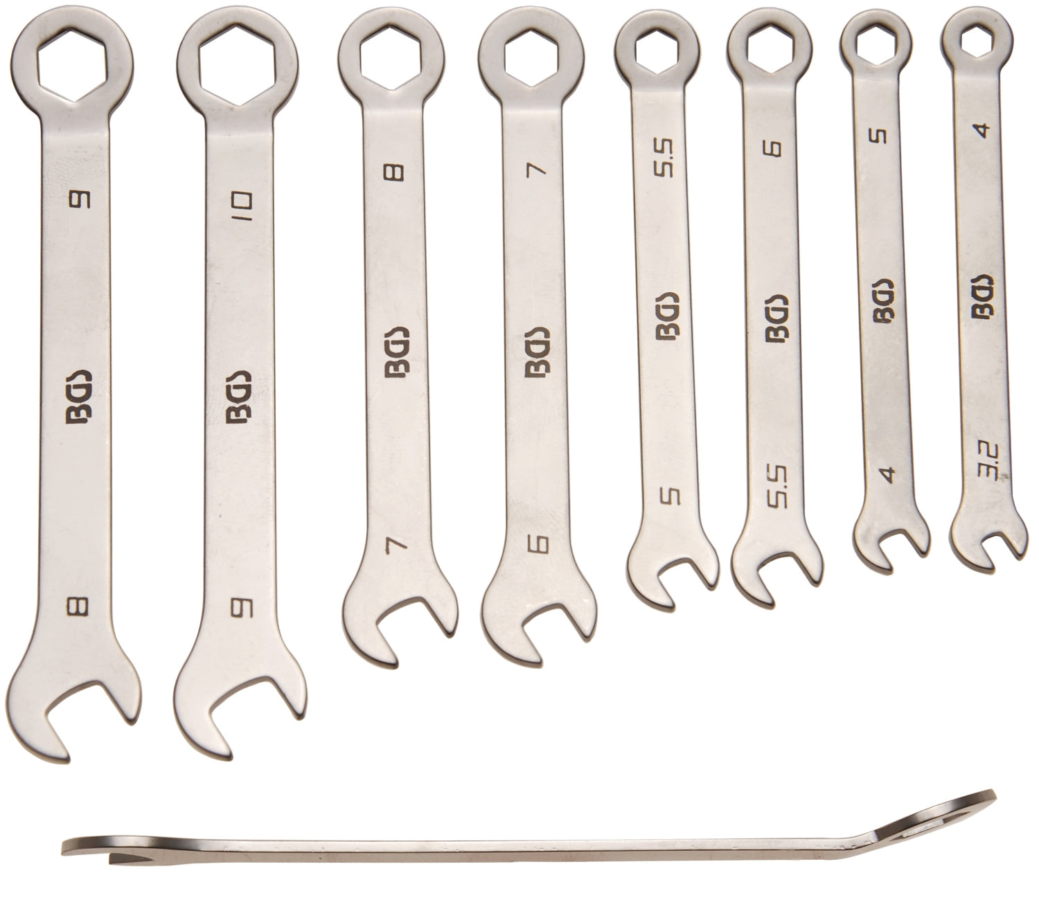 BGS 8646 Satz Ringmaulschlüssel Mini 4-10mm metrisch 8 teilig