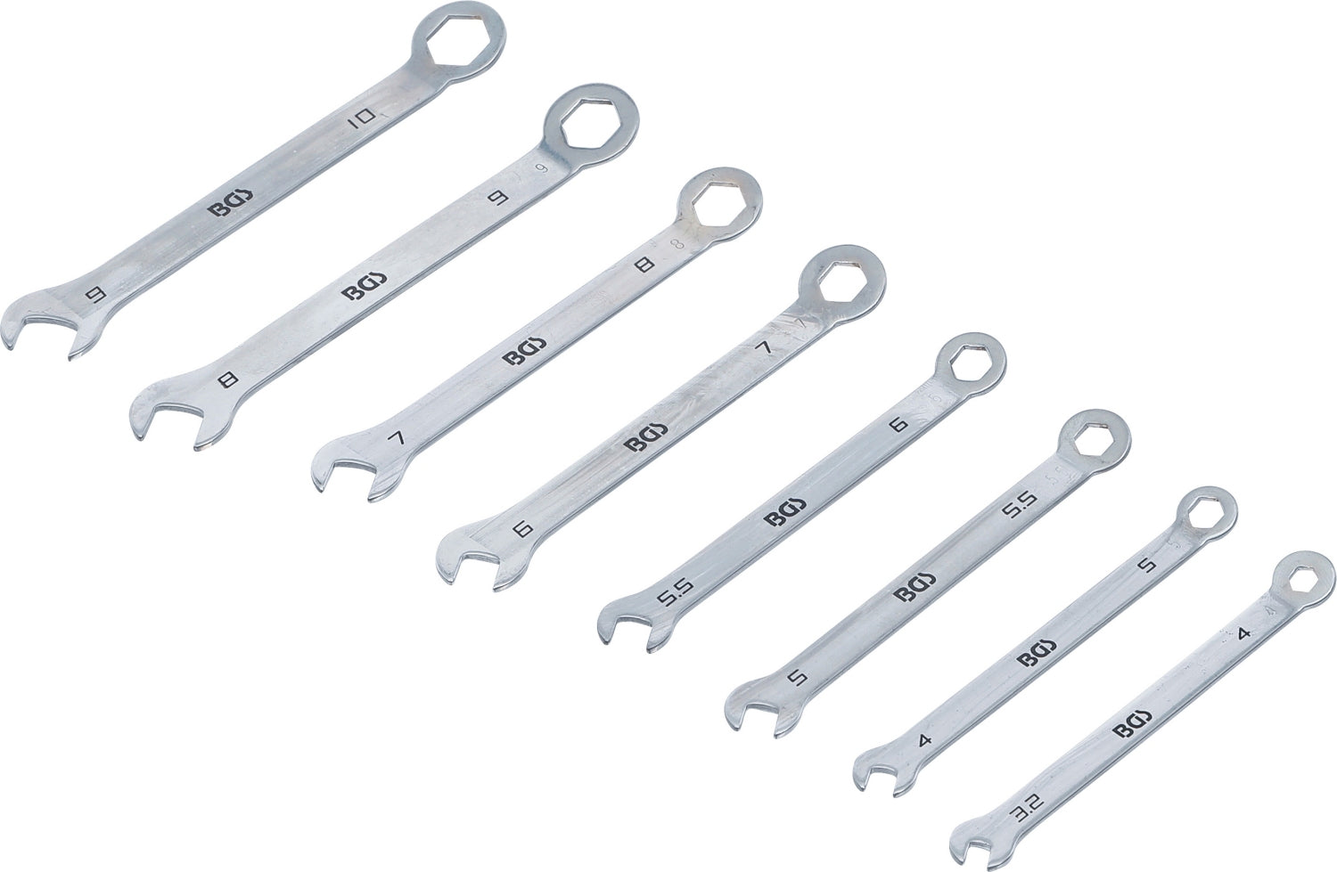 BGS 8646 Satz Ringmaulschlüssel Mini 4-10mm metrisch 8 teilig