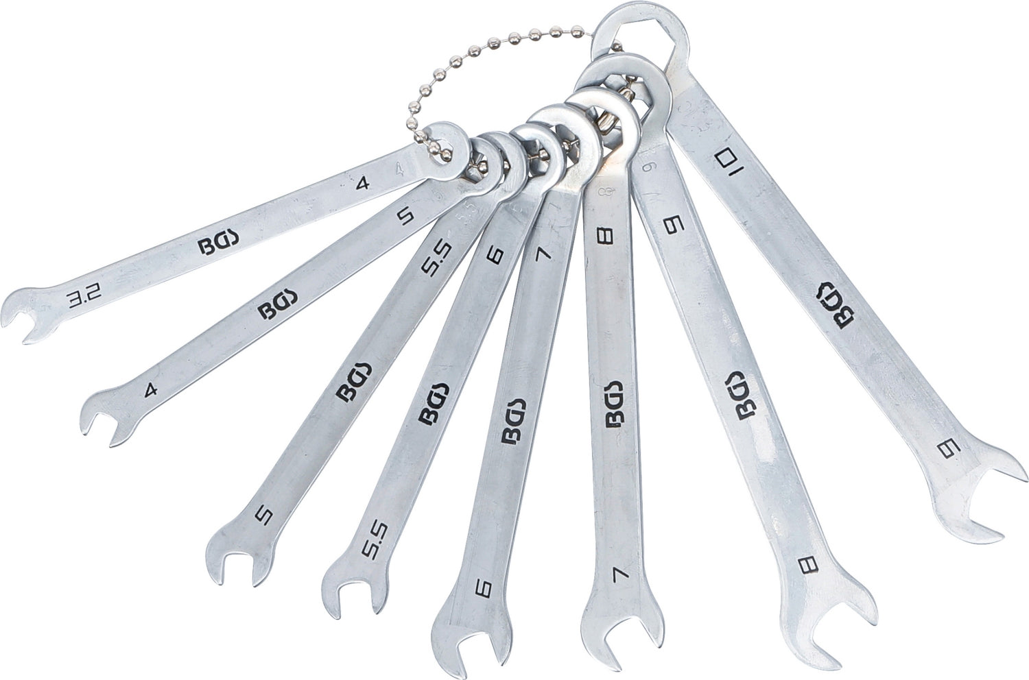BGS 8646 Satz Ringmaulschlüssel Mini 4-10mm metrisch 8 teilig