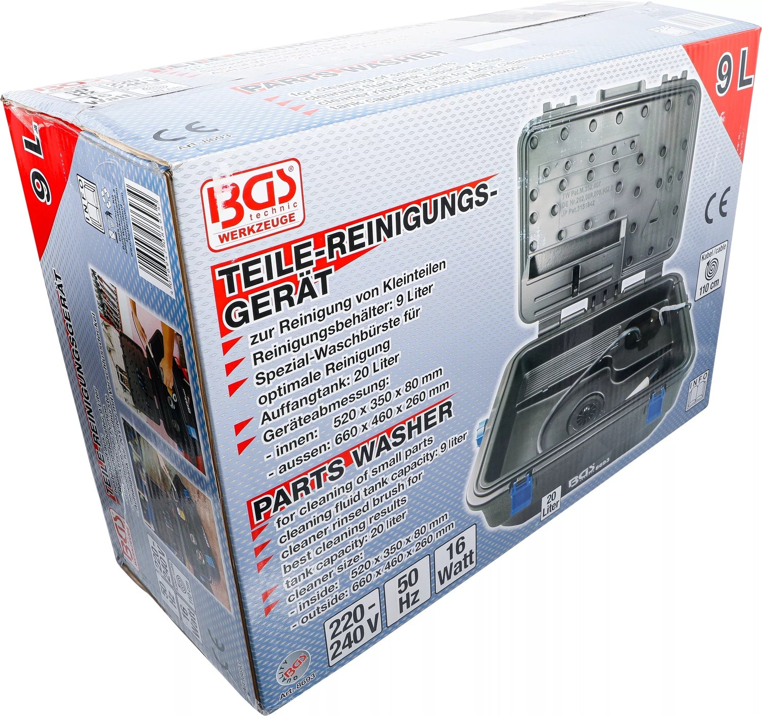BGS 8693 Teile Waschgerät Reinigung von Kleinteilen 230 V