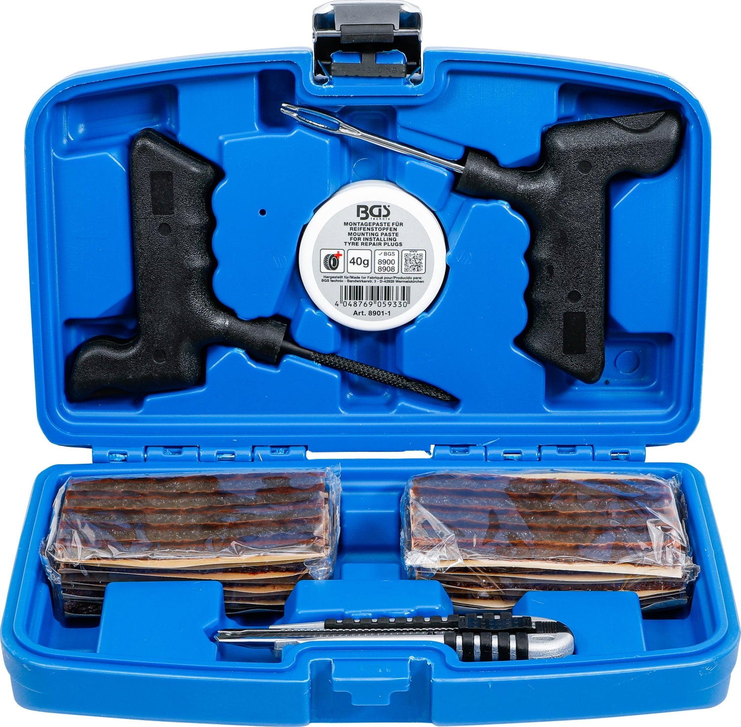 BGS 8911 Satz Reifenreparatur mit 50 Reparaturstopfen 54 teilig