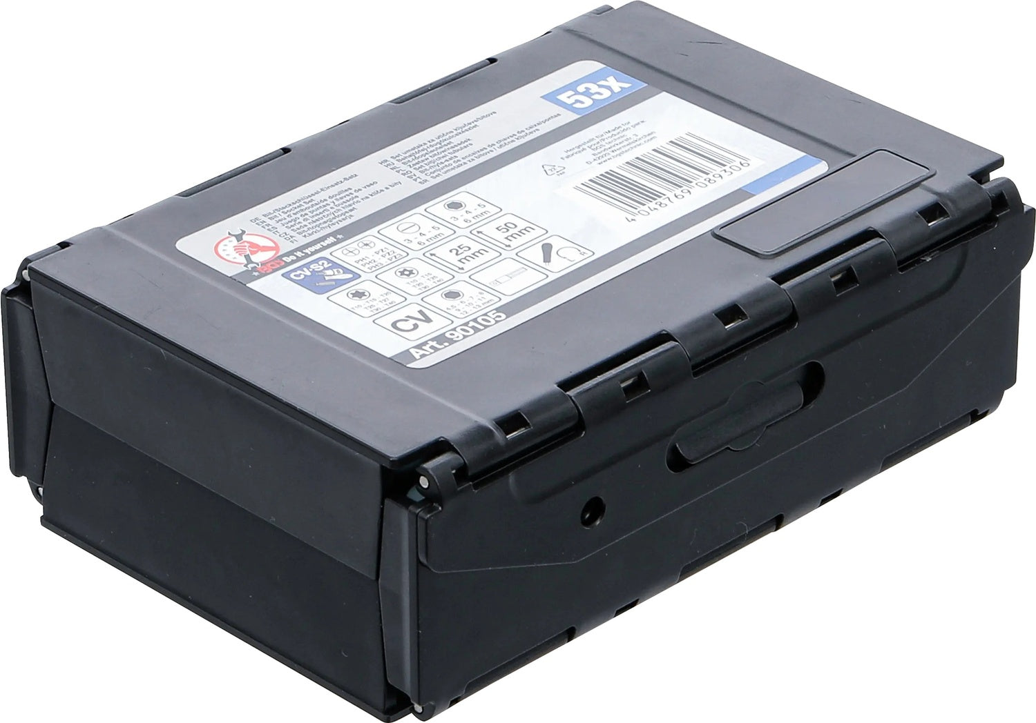 BGS DIY 90105 Satz Steckschlüsseleinsätze Biteinsätze mit Ratschen Drehgriff für Bits umschaltbar