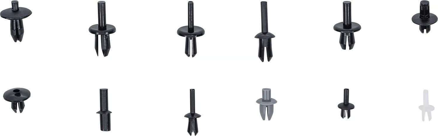 BGS 9045 Sortiment KFZ Befestigungsclips für VW, Audi, Volvo, Chrysler, Ford & Mercedes 350 teilig