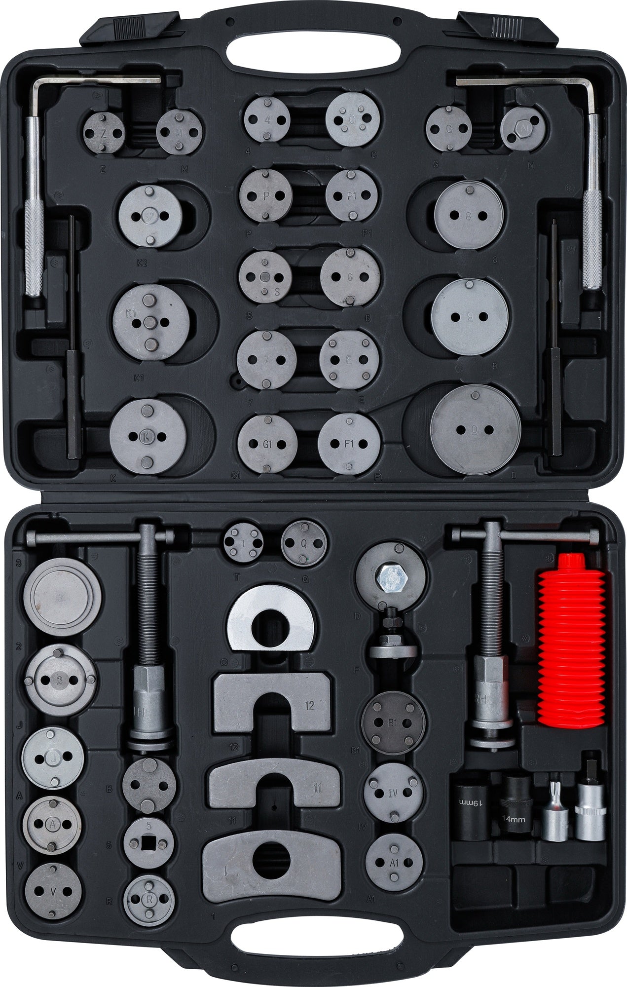 BGS DIY 91116 Satz Werkzeug zum Zurücksetzen der Bremskolben 50 teilig
