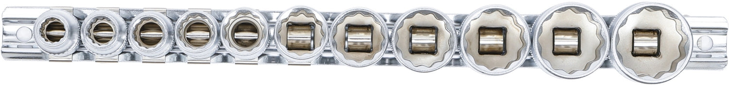 BGS 9112 Satz ZOLL Nüsse 12 Kant mit Antrieb 10mm (3/8") 11 teilig