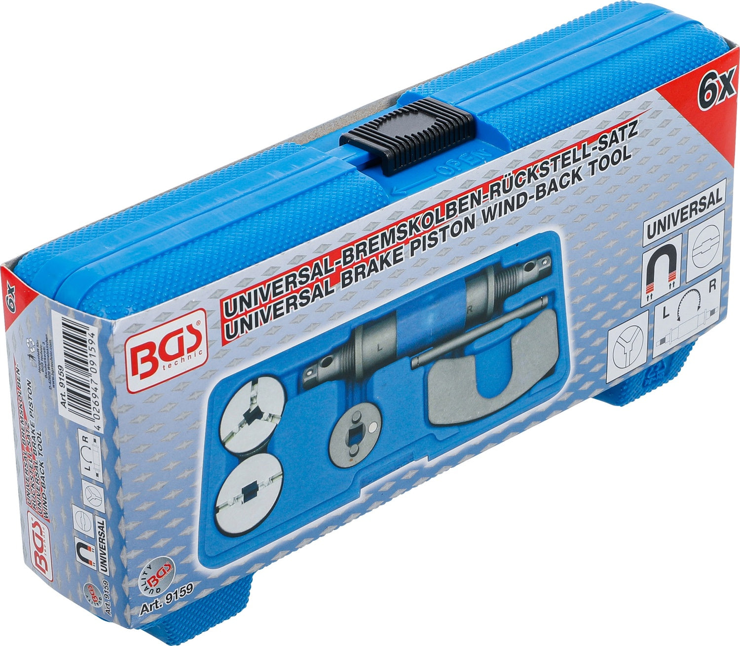BGS 9159 Satz Universal Bremskolbenrückstell Werkzeug Links- und Rechtsgewinde