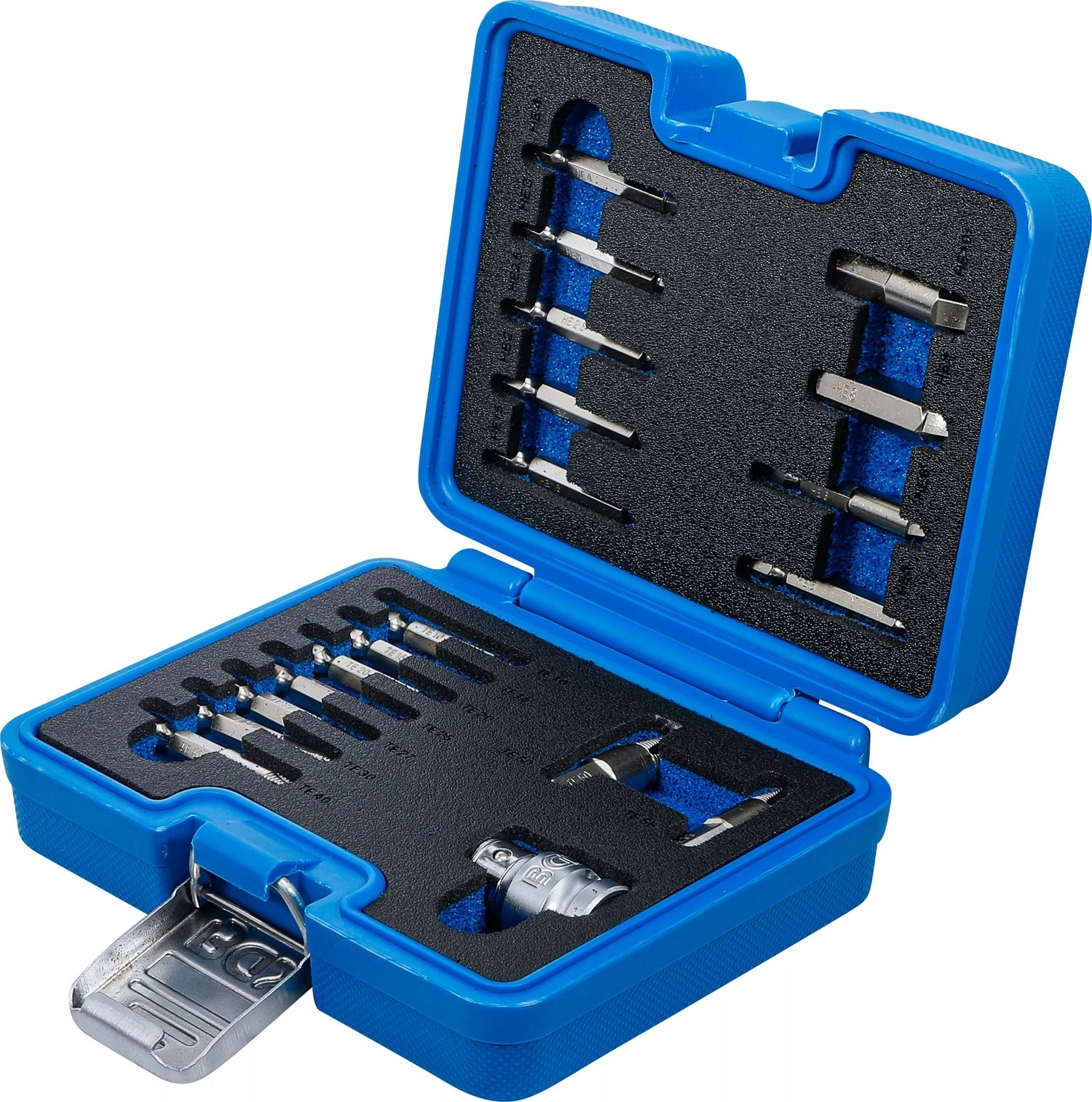 BGS 9173-1 Satz Ausdreher für Schrauben Innensechskant 1,5 - 10mm T-Profil (für Torx) T10 - T55 19 teilig