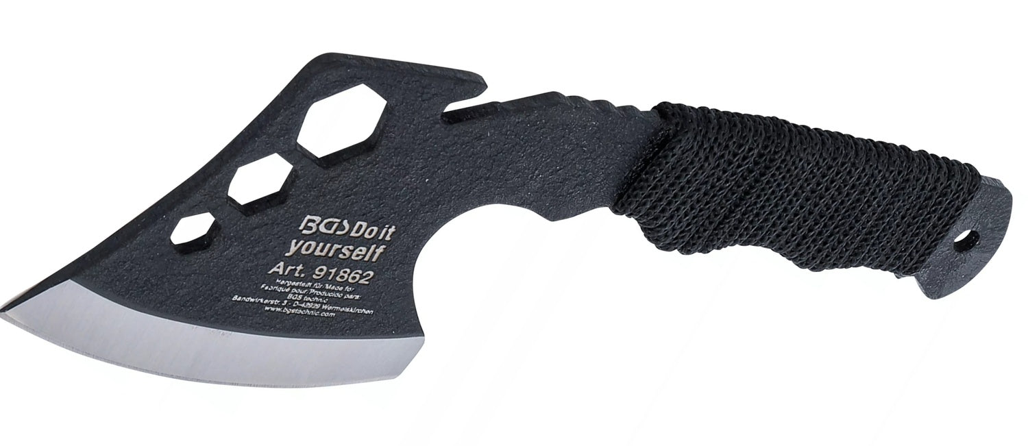 BGS DIY 91862 Mini Multifunktionsbeil Stubby mit Flaschenöffner Sechskant