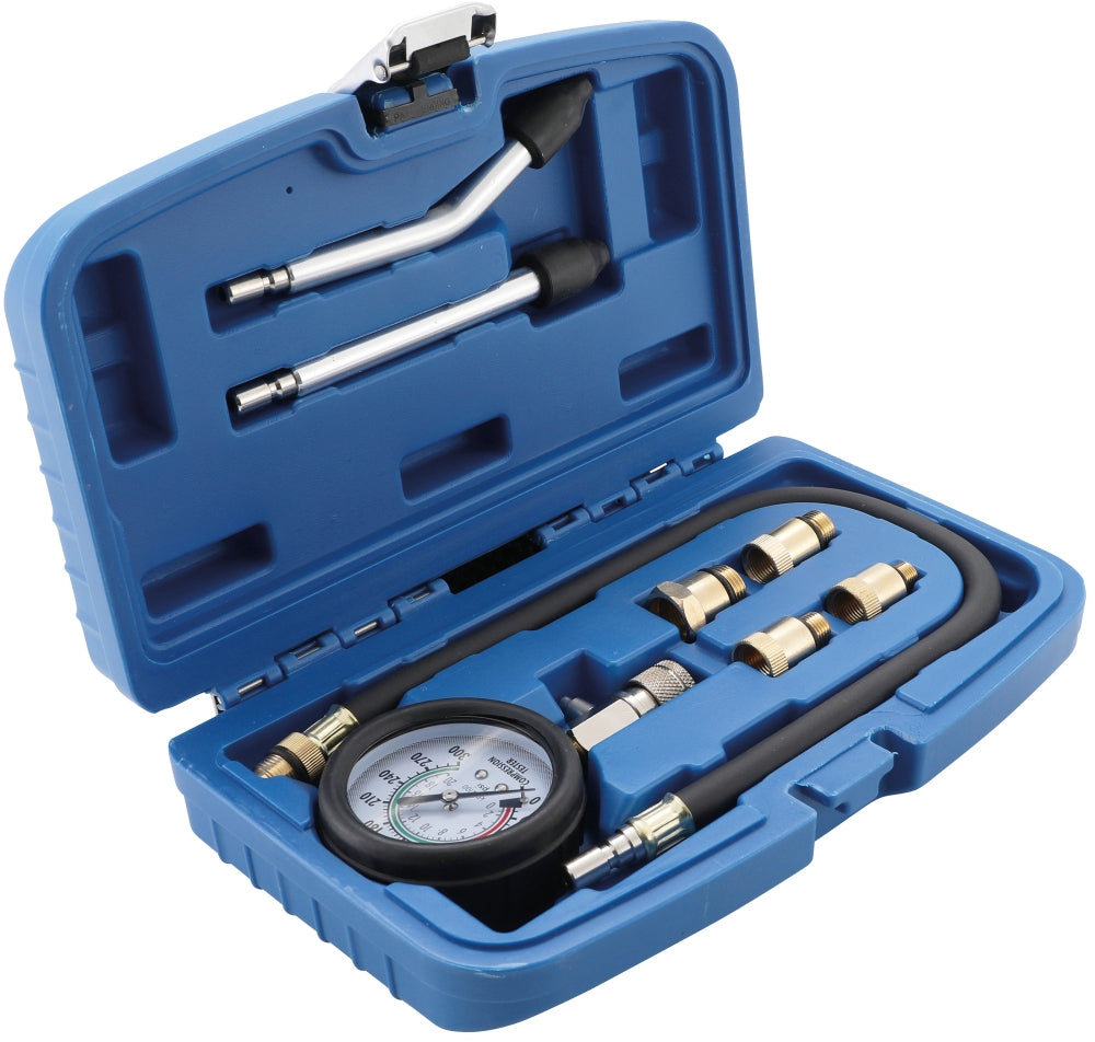BGS 9669 Satz Kompressionstester für Benzinmotoren 0-20 bar im Koffer
