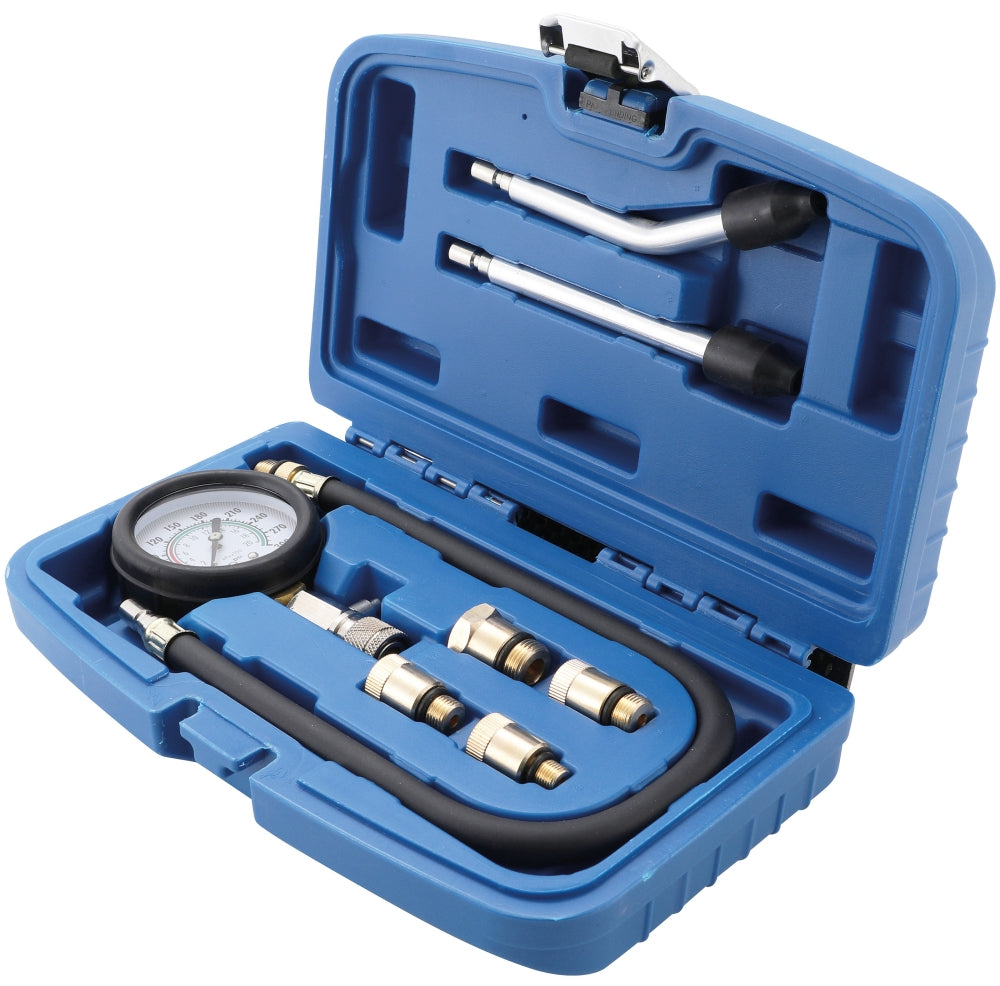 BGS 9669 Satz Kompressionstester für Benzinmotoren 0-20 bar im Koffer