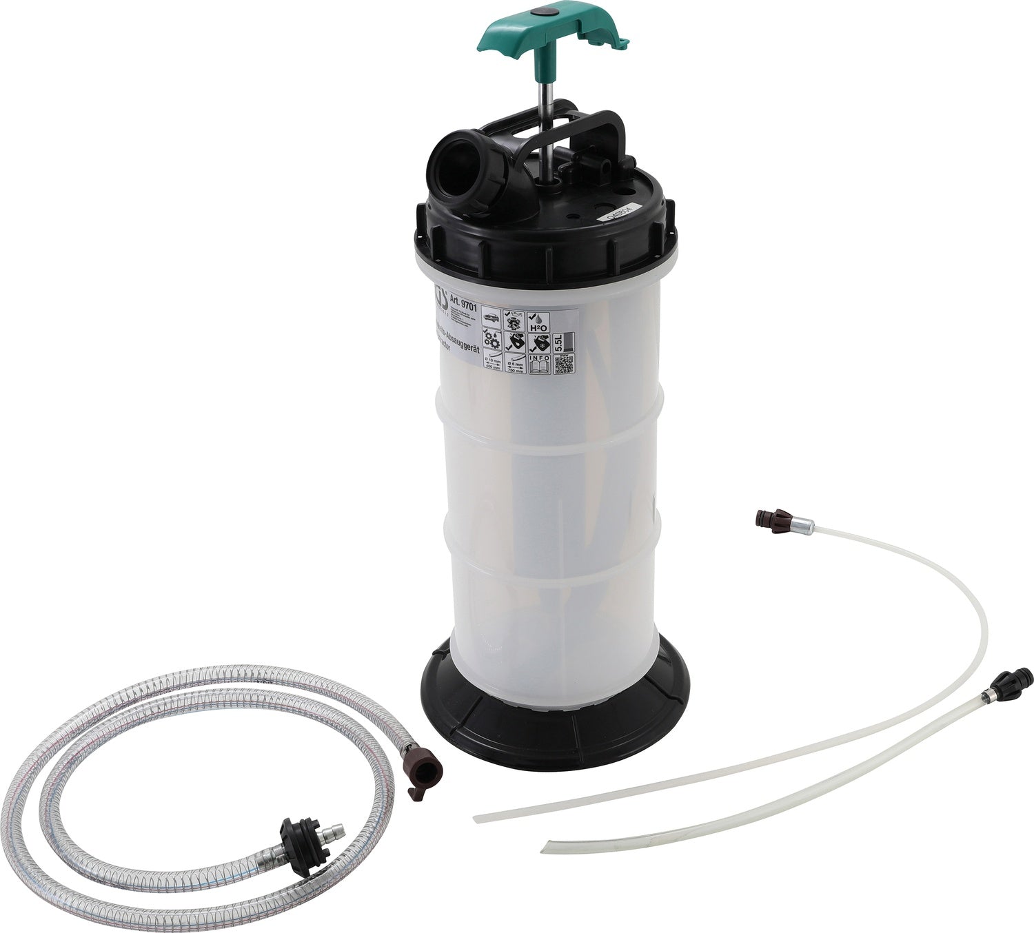 BGS 9701 Absauggerät Flüssigkeiten 5,5L Pkw Motorrad Schiffsbau Industrie