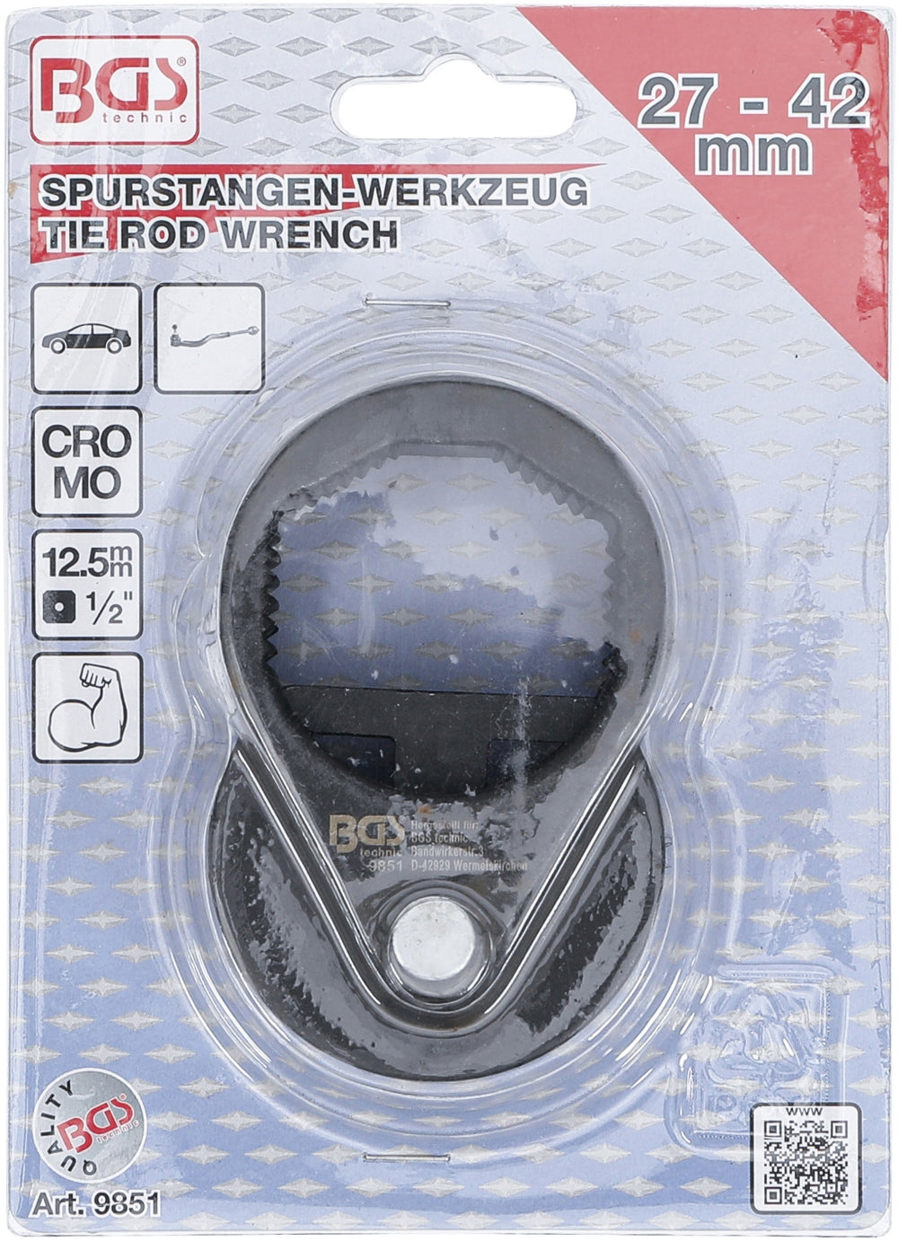 BGS 9851 Werkzeug zum Ausbau / Einbau Spurstange Ø27 - 42mm