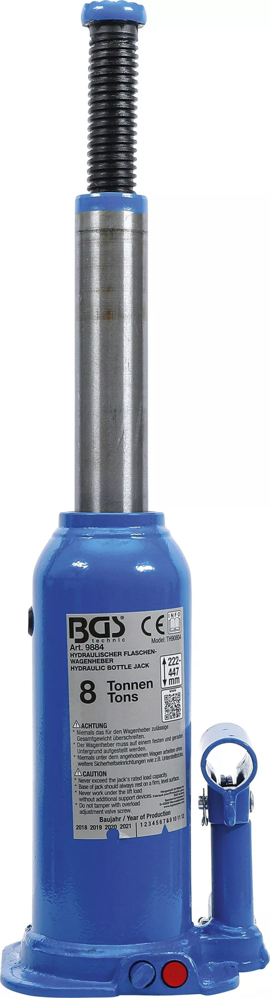 BGS 9884 Hydraulischer Wagenheber Flaschenheber für hohe Fahrzeuggewichte 8t