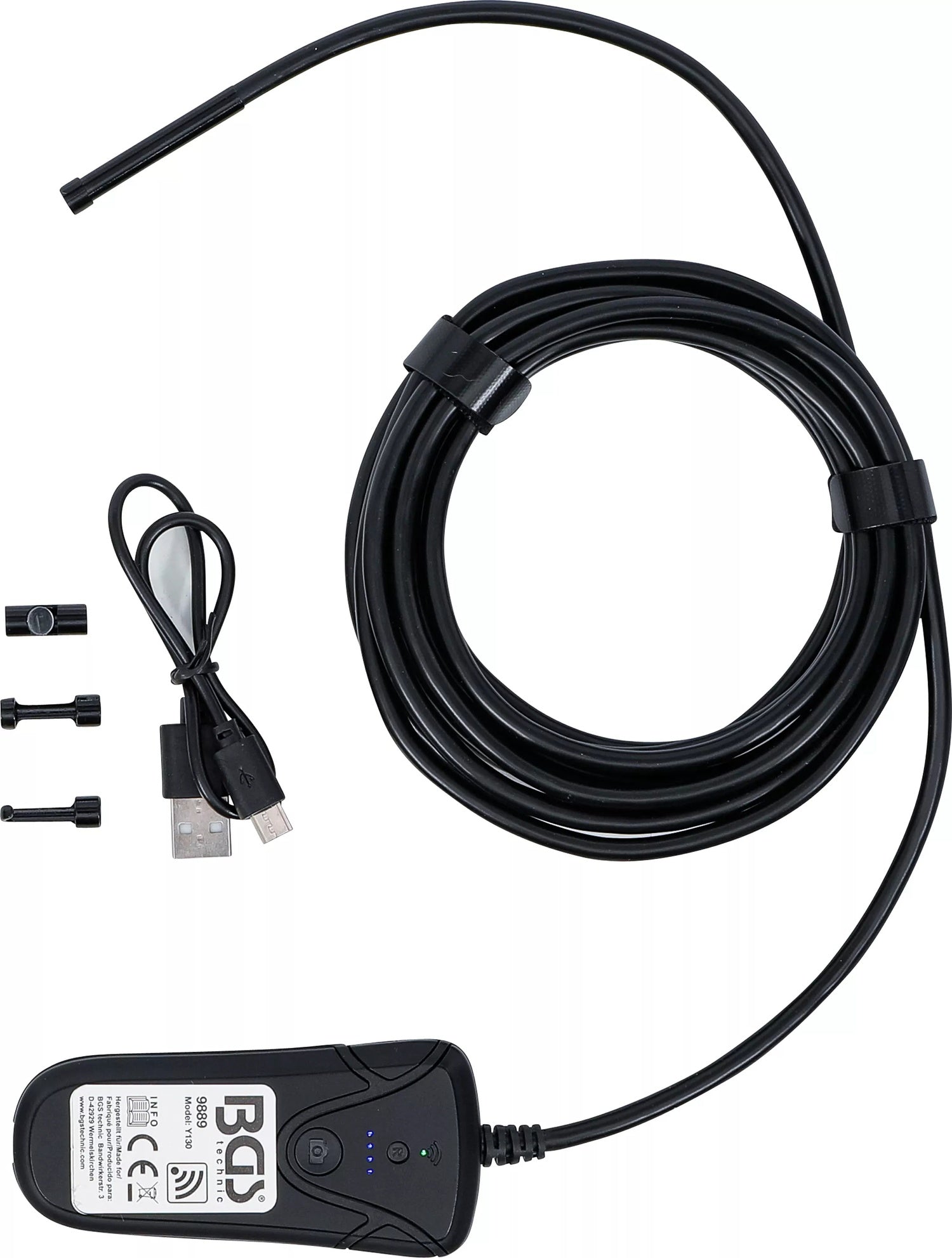 BGS 9889 WLAN Farb-Endoskop mit LED Beleuchtung