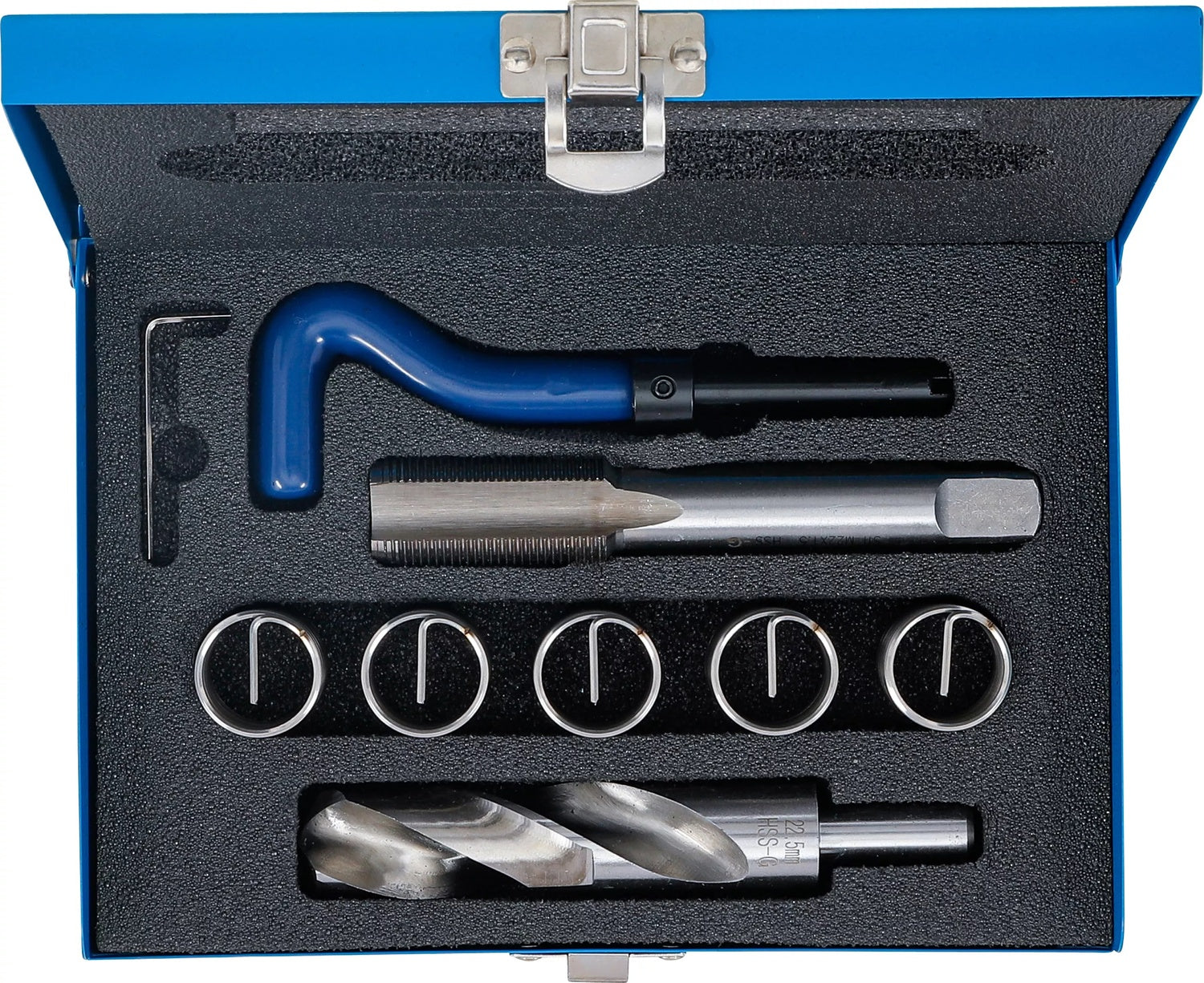 BGS 99439 Satz Gewinde Reparatur M22 x 1,5 9 teilig Gewindereparatur
