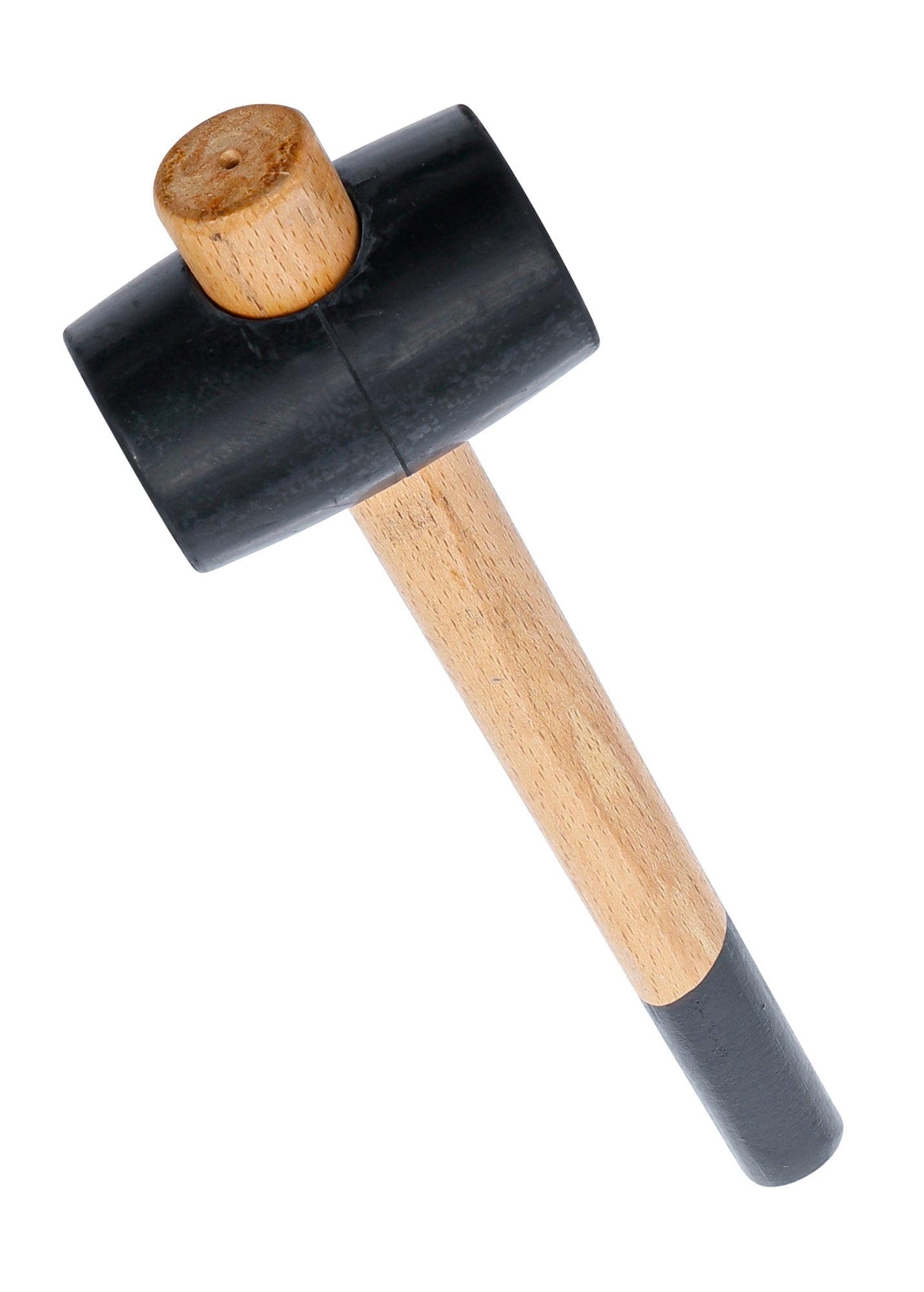 BGS DIY 1861 Gummihammer Holzstil Kopf-Ø 65mm Kopfgewicht 500g