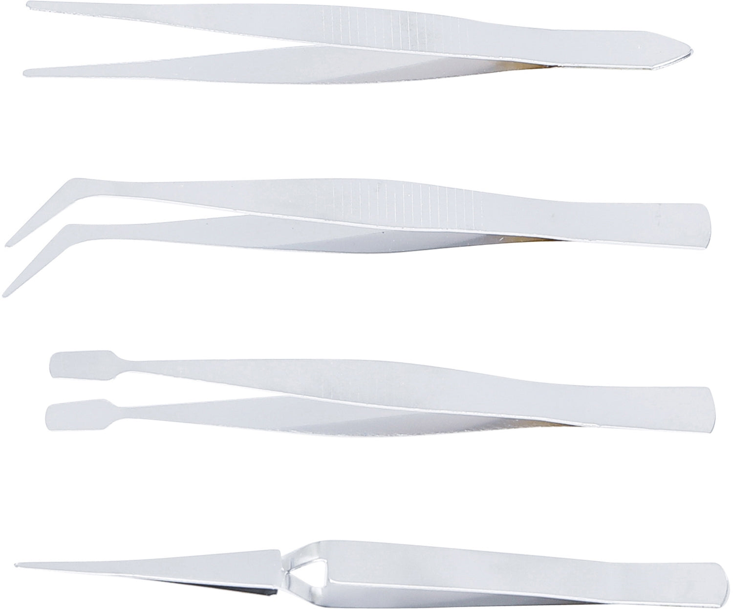 BGS DIY 2044 Satz Pinzetten 105 - 120mm 4 teilig