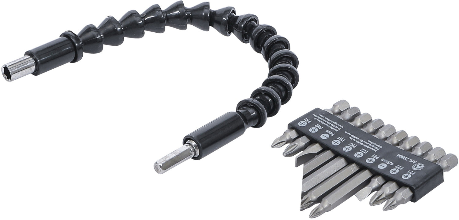 BGS DIY 20804 Satz Bits mit flexibler Welle Antrieb 6,3mm (1/4") 11 teilig