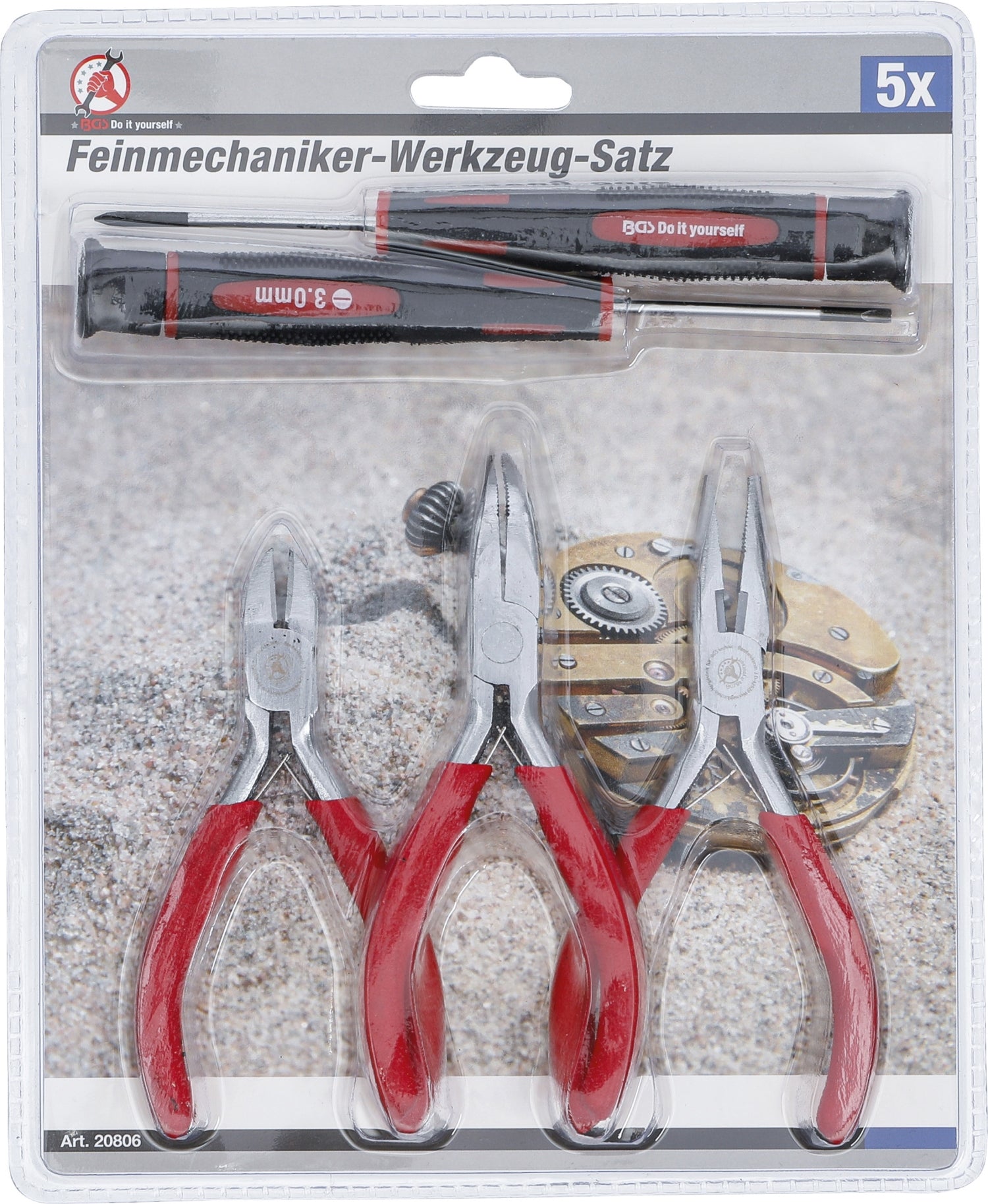 BGS DIY 20806 Satz Feinmechaniker Werkzeug