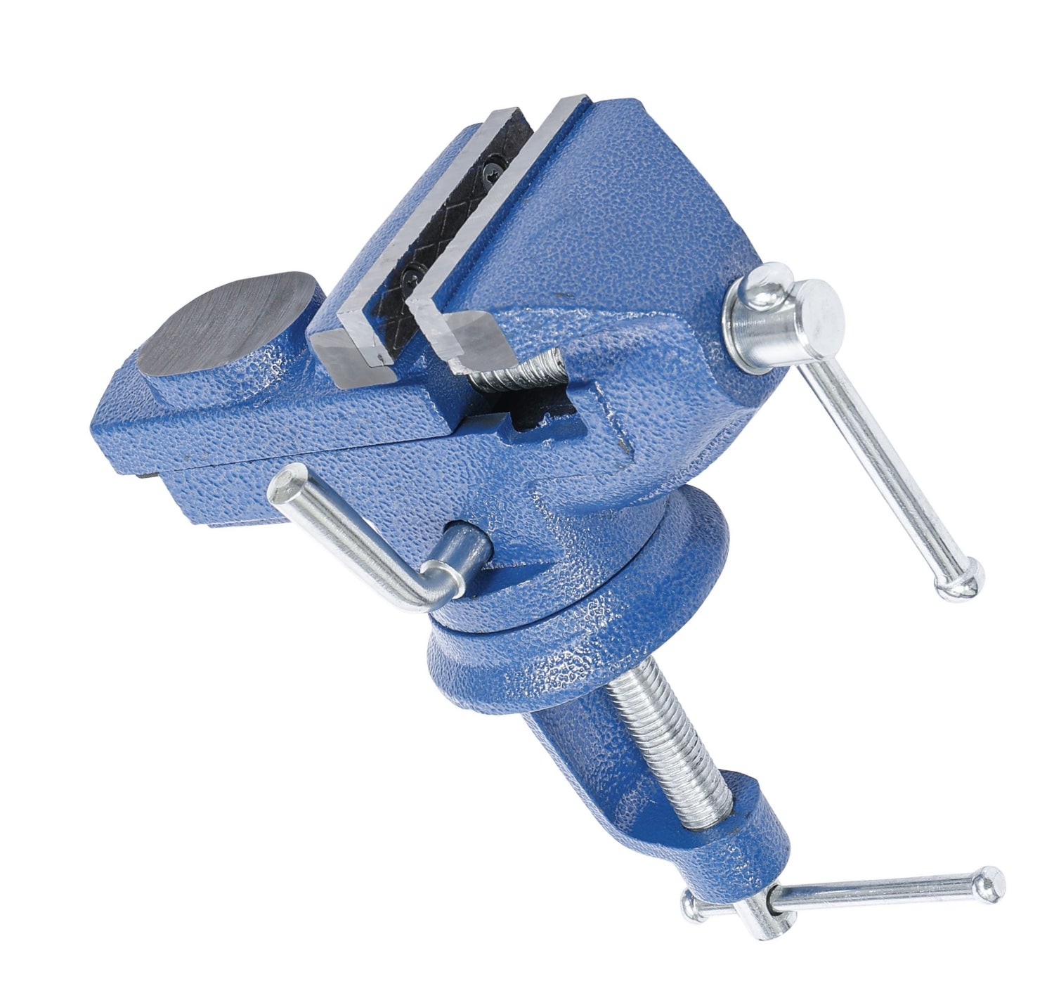 BGS DIY 3056 Tisch Schraubstock mit Amboss 360° drehbar Backen 60mm