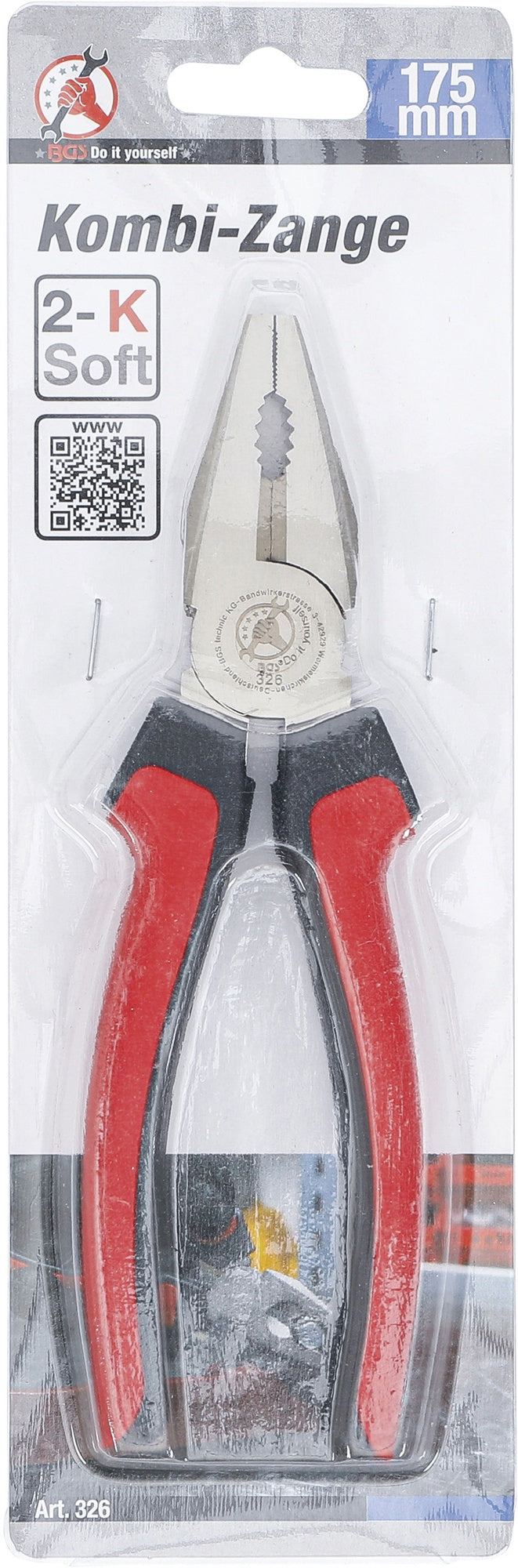 BGS DIY 326 Kombinationszange Länge 175mm