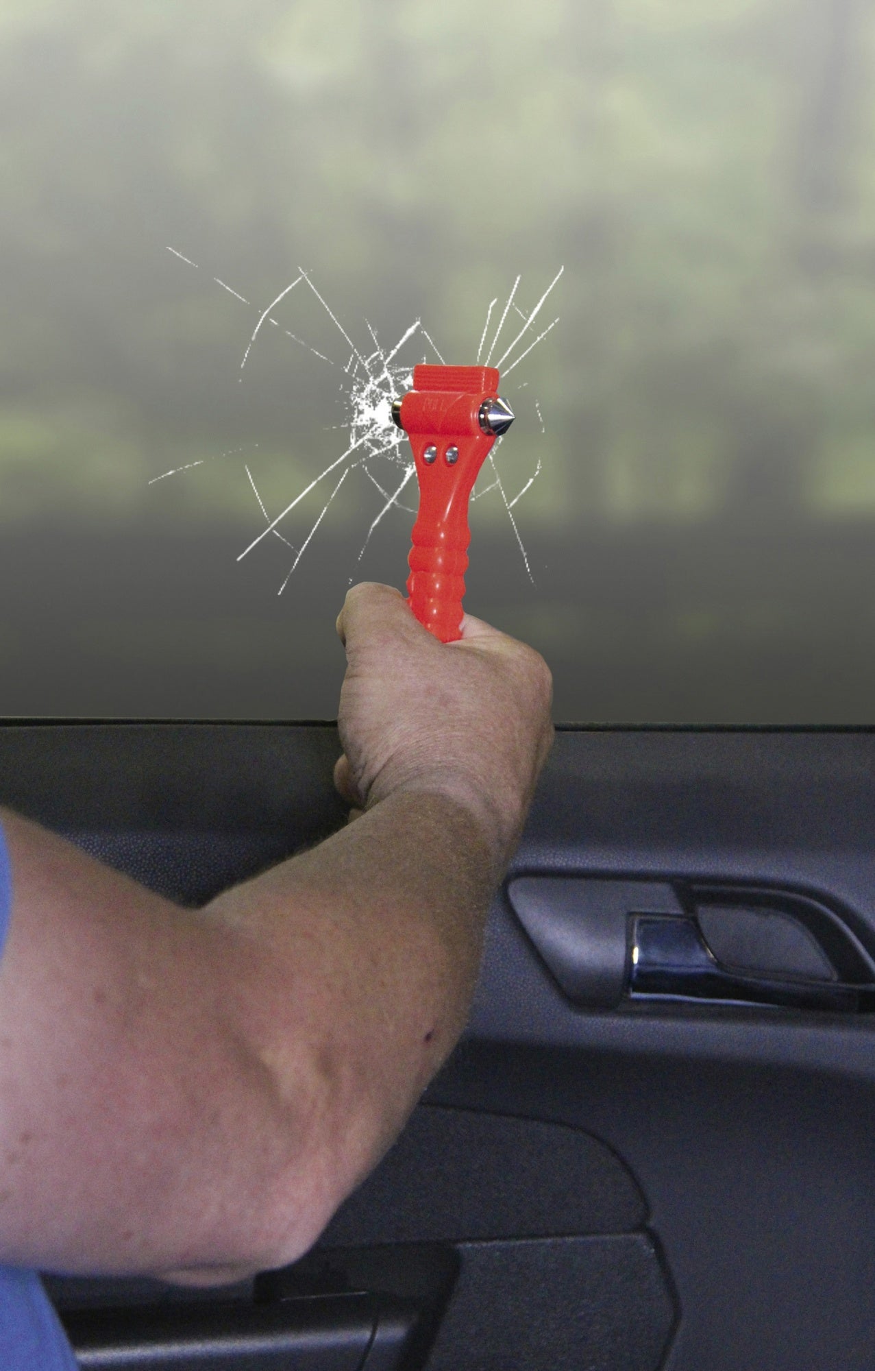 BGS DIY 50615 Auto Nothammer mit Gurtschneider Kombi Tool für KfZ