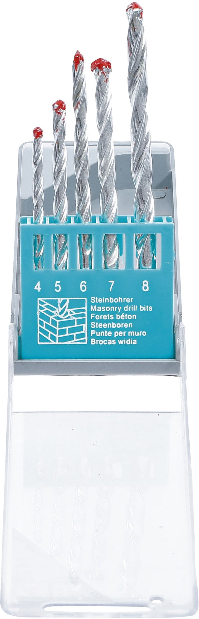 BGS DIY 50805 Satz Steinbohrer Ø4 - 8mm 5 teilig