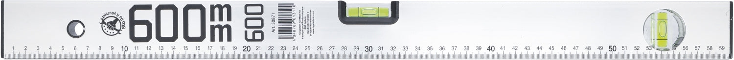 BGS DIY 50871 Aluminium Wasserwaage Länge 600mm