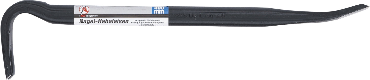 BGS DIY 52104 Nagel-Hebeleisen 400 x 22 x 12mm