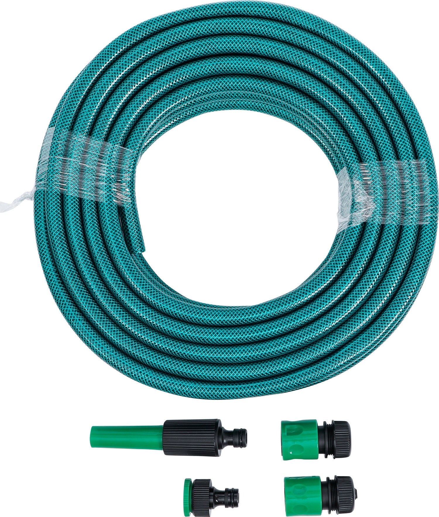 BGS DIY 70906 Wasserschlauch PVC Wasserspritze Schnellkupplungen 15m