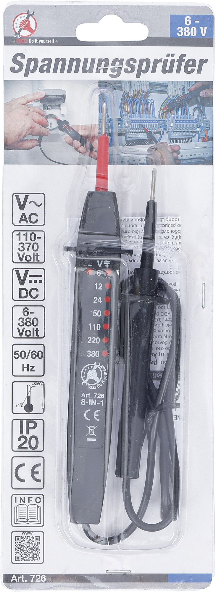 BGS DIY 726 Spannungsprüfer 6 - 380V