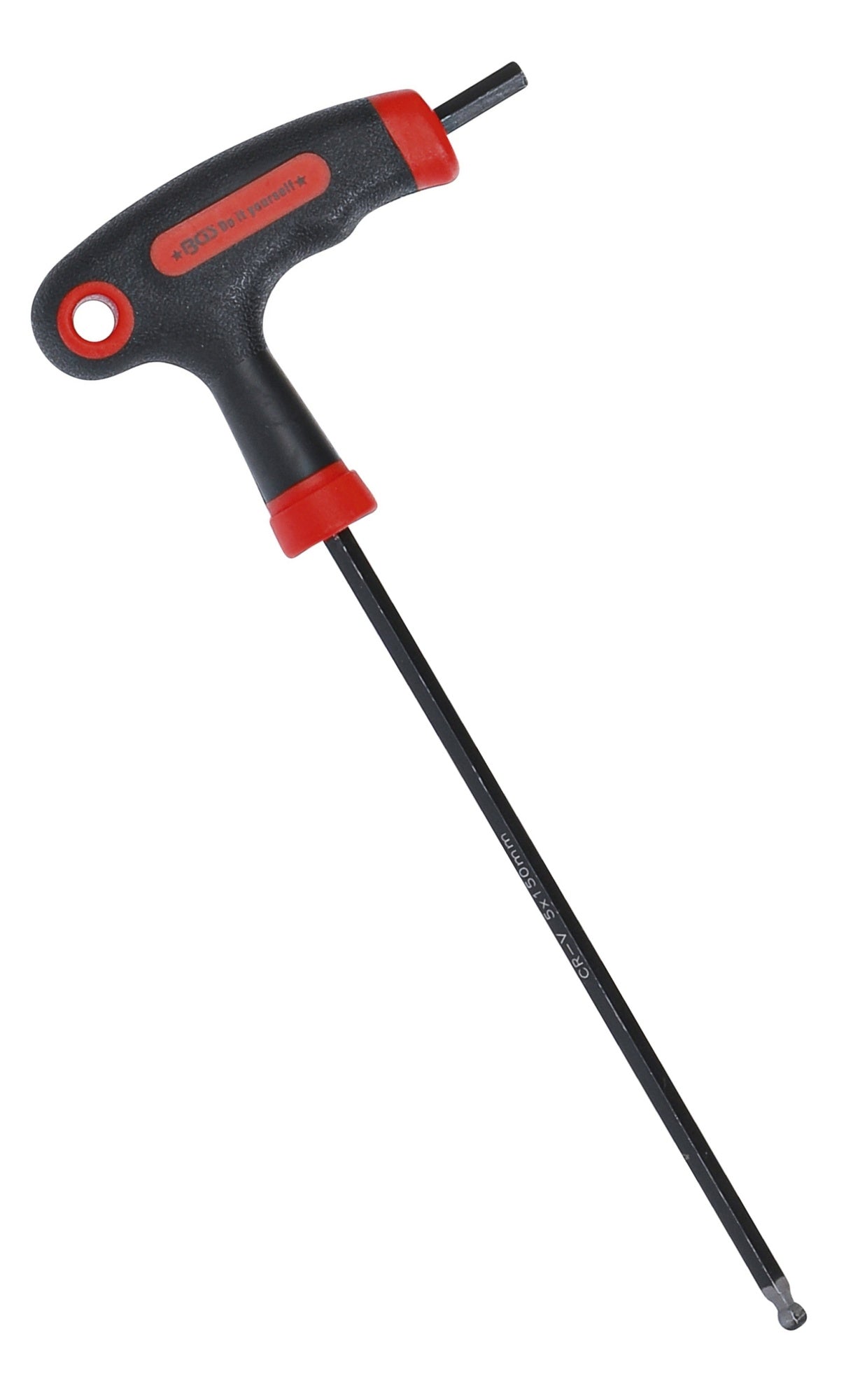 BGS DIY 7882-5 Schraubendreher Innensechskant / Innensechskant mit T-Griff und seitlicher Klinge mit Kugelkopf 5mm