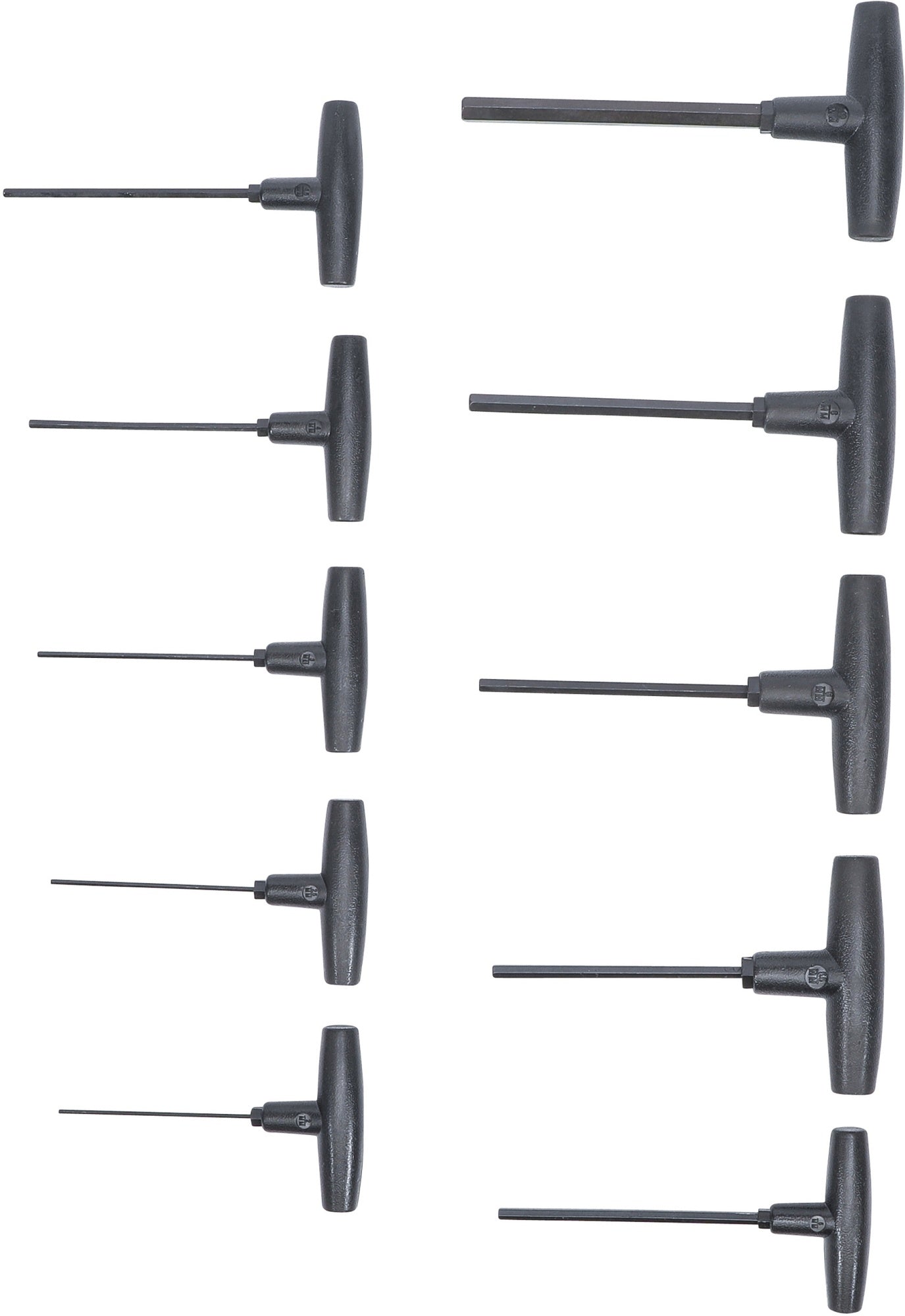 BGS DIY 791 Satz Schraubendreher Innensechskant mit T-Griff 2 - 10mm