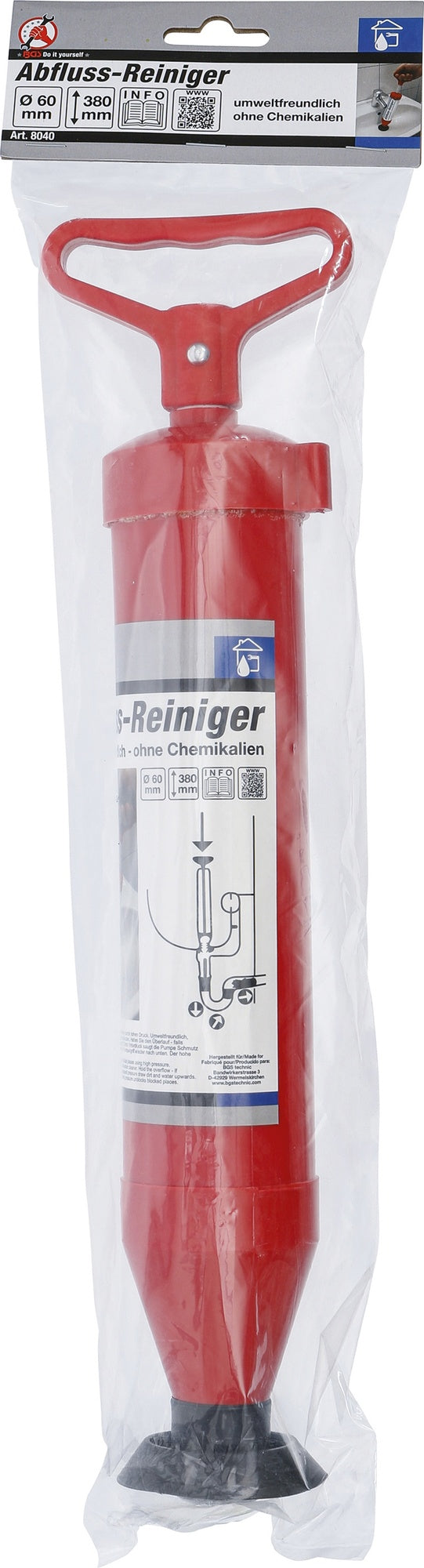 BGS DIY 8040 Abflussreiniger Ø 60mm Länge 380mm