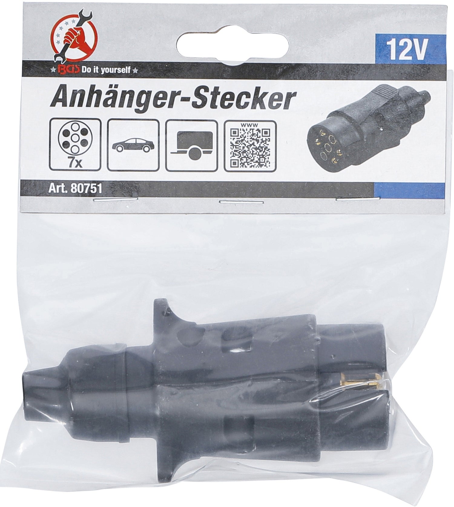 BGS DIY 80751 Anhängerstecker 7 polig