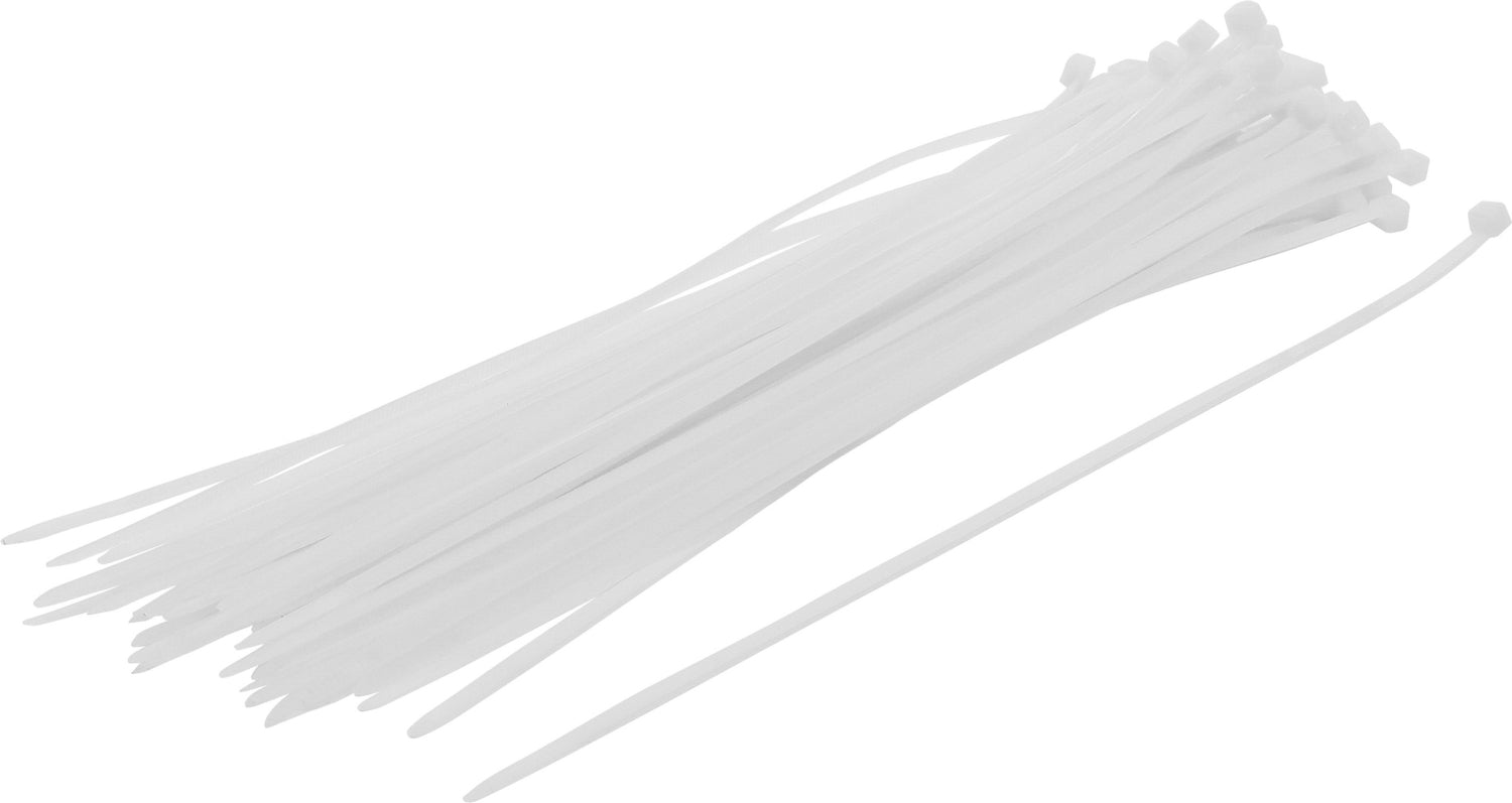 BGS DIY 80772 Sortiment Kabelbinder weiß 4,8 x 300mm 50 teilig