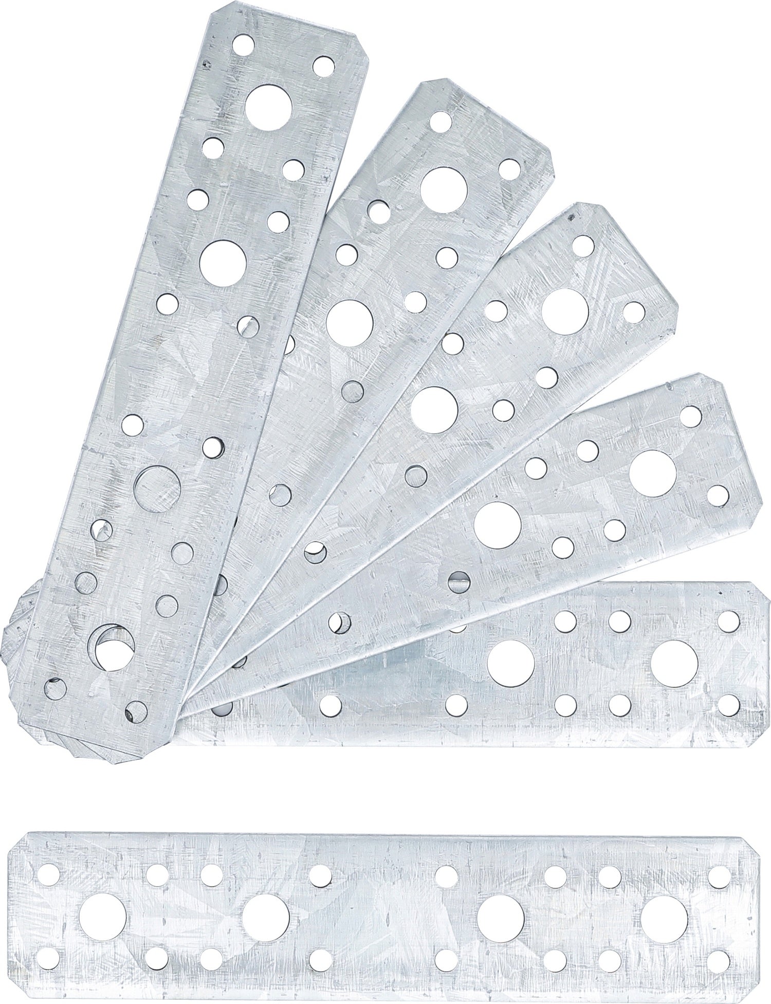 BGS DIY 80791 Satz Flachverbinder 180 x 40 x 2,5mm 6 teilig